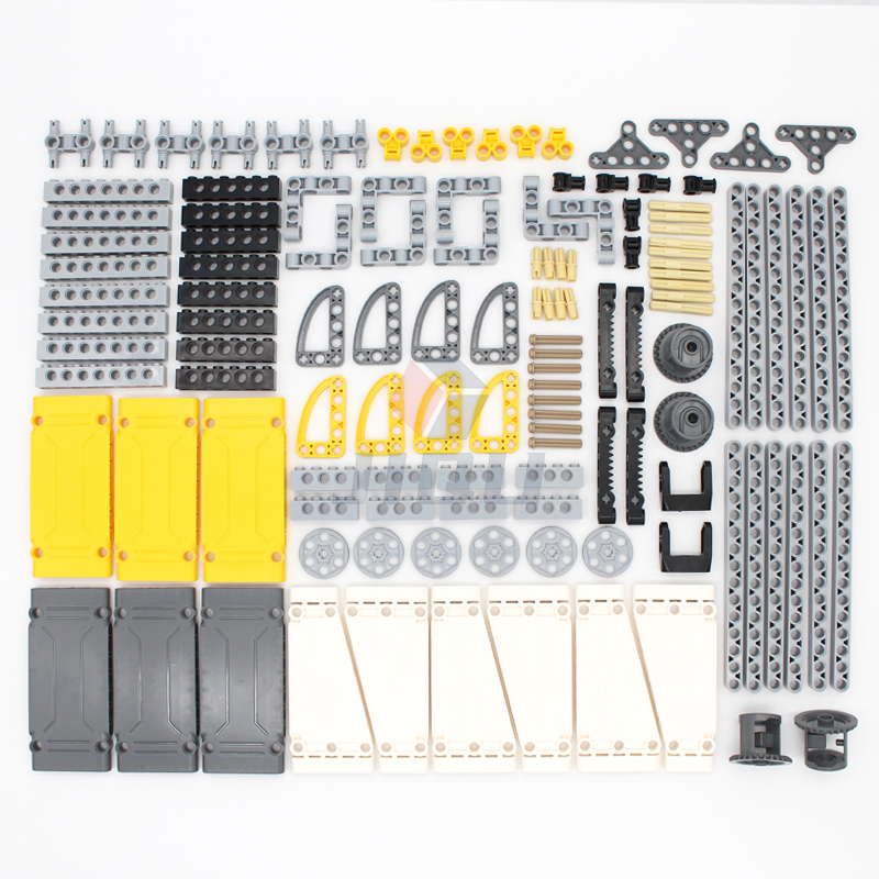 Tech Accessories Kit - Набор строительных блоков, 128 шт., мотор,