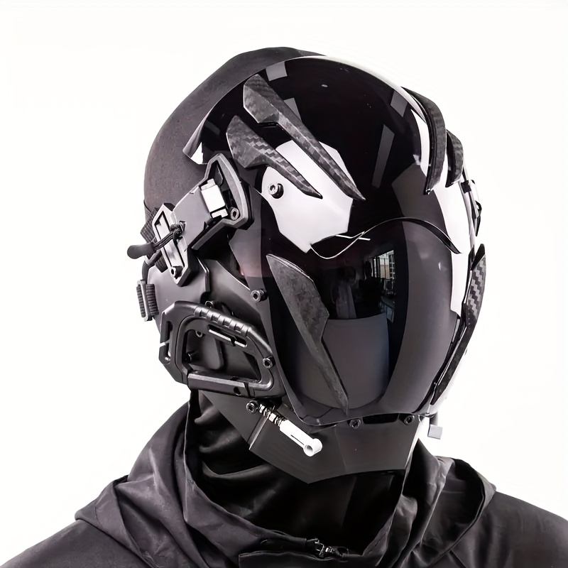 Tech Wear Accessories - Футуристическая маска в стиле киберпанк, уникальный
