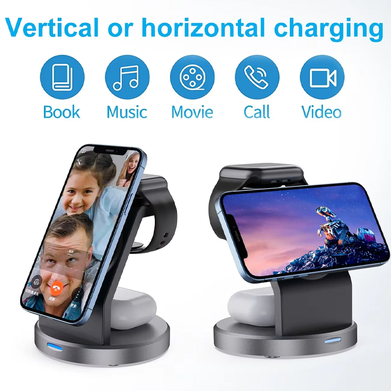 Подставка для беспроводного за – обзор и цена Wireless Charger 3 In 1