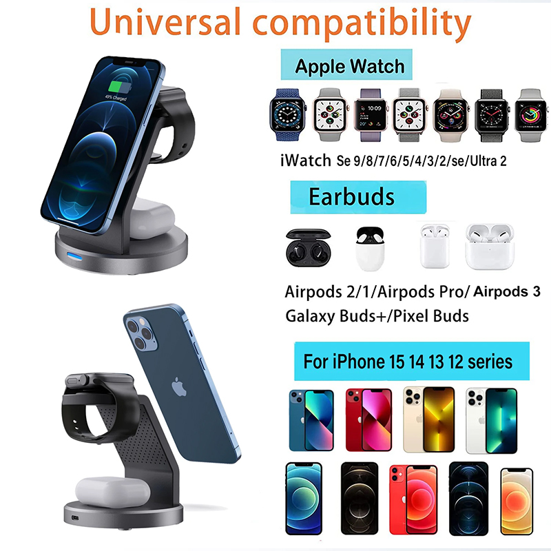 Подставка для беспроводного за – обзор и цена Wireless Charger 3 In 1