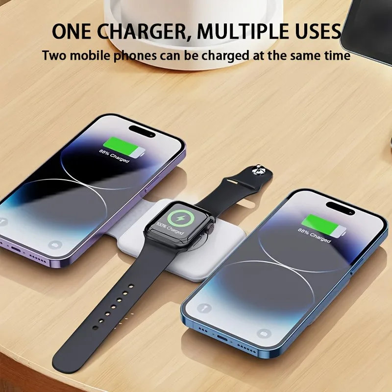 Портативное магнитное беспрово – обзор и цена Wireless Charger 3 In 1