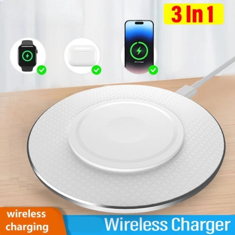Компактная беспроводная зарядн – обзор и цена Wireless Charger 3 In 1